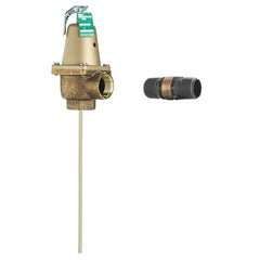 Watts Regulator N240X-6FS Relief Valve Temperature and Pressure with Flood Sensor 1 Inch Female Bronze 150PSI 210 Degrees Fahrenheit