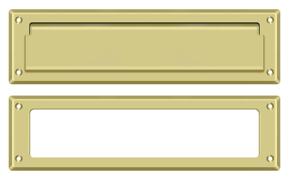 DELTANA Deltana MS211U3 Mail Slot 13-1/8 in Bright Brass