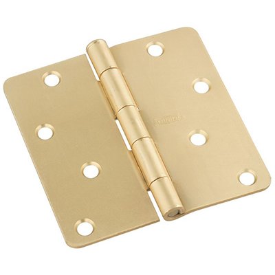 TRUE VALUE N830-228 Door Hinges Satin Brass 4 EA