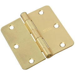 TRUE VALUE N830-332 V512 3 Pack 3.5 Satin Brass Door Hinges