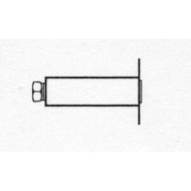 Johnson Controls T-800-1603 Bulb Flange with 7/16 Compression Nut, Single Hub