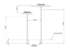 S.R.Smith WS-POOL-ANCHOR Anchor for Pool & Spa Tables and Seats Installation