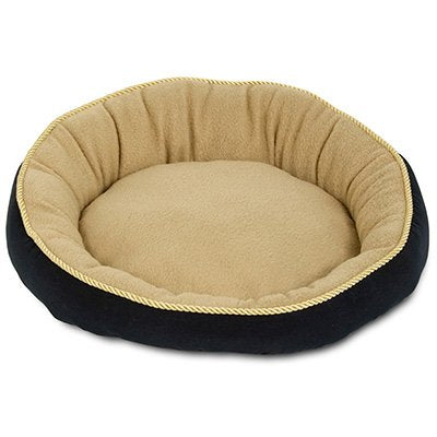 True Value 28375 Bolster Pet Bed Round 18-In.