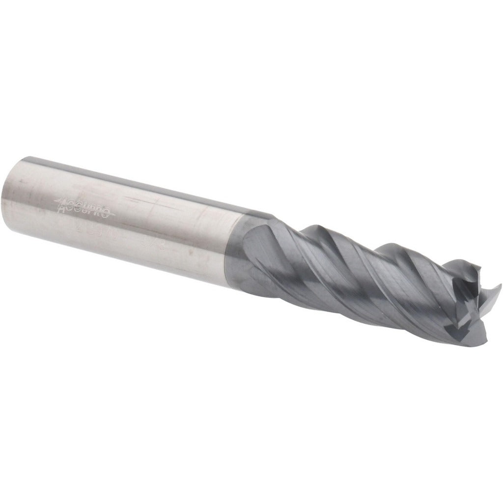 ACCUPRO Accupro 12180439 Square End Mill 3/8 in 4 Flute Carbide