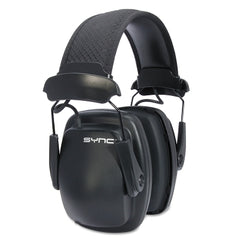 Honeywell 1030110 Sync Stereo Earmuff 25 dB NRR Black Over the Head