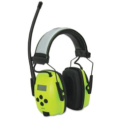 Honeywell Howard Leight 1030390 Sync Hi-Vis Digital AM/FM Radio Earmuffs 25 dB Hi-Vis Green