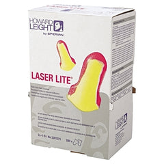 Honeywell LL-1-D Laser Lite Disposable Earplug Foam Magenta/Yellow Uncorded Dispenser Box