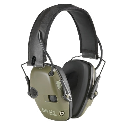 Honeywell R-01526 Impact Sport Earmuffs 22 dB NRR Over-the-Head Black Hunter Green