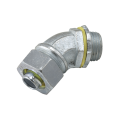 RACO 3443 Liquidtight Connector 3/4 In Trade 45 Degree