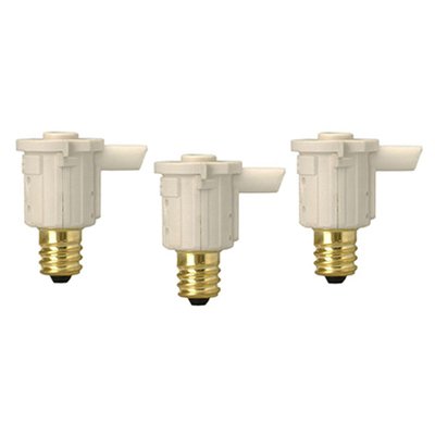 TRUE VALUE 59416WD Coleman Cable Candelabra Photocell Sensors Indoor/Outdoor 3-Pk.