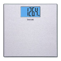 TRUE VALUE 74134102 Taylor Bath Scale, Digital, Textured Stainless Steel, 400-Lb.