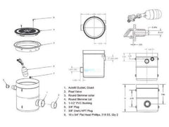 AquaStar AFB102 FillStar Water Level Control System for Pools and Spas | Black Lid