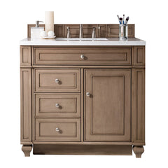 James Martin Vanities 157-V36-WW Bristol 36 Single Vanity White Washed Walnut