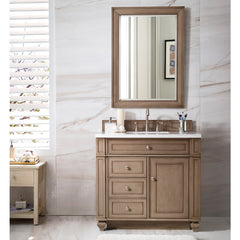 James Martin Vanities 157-V36-WW Bristol 36 Single Vanity White Washed Walnut