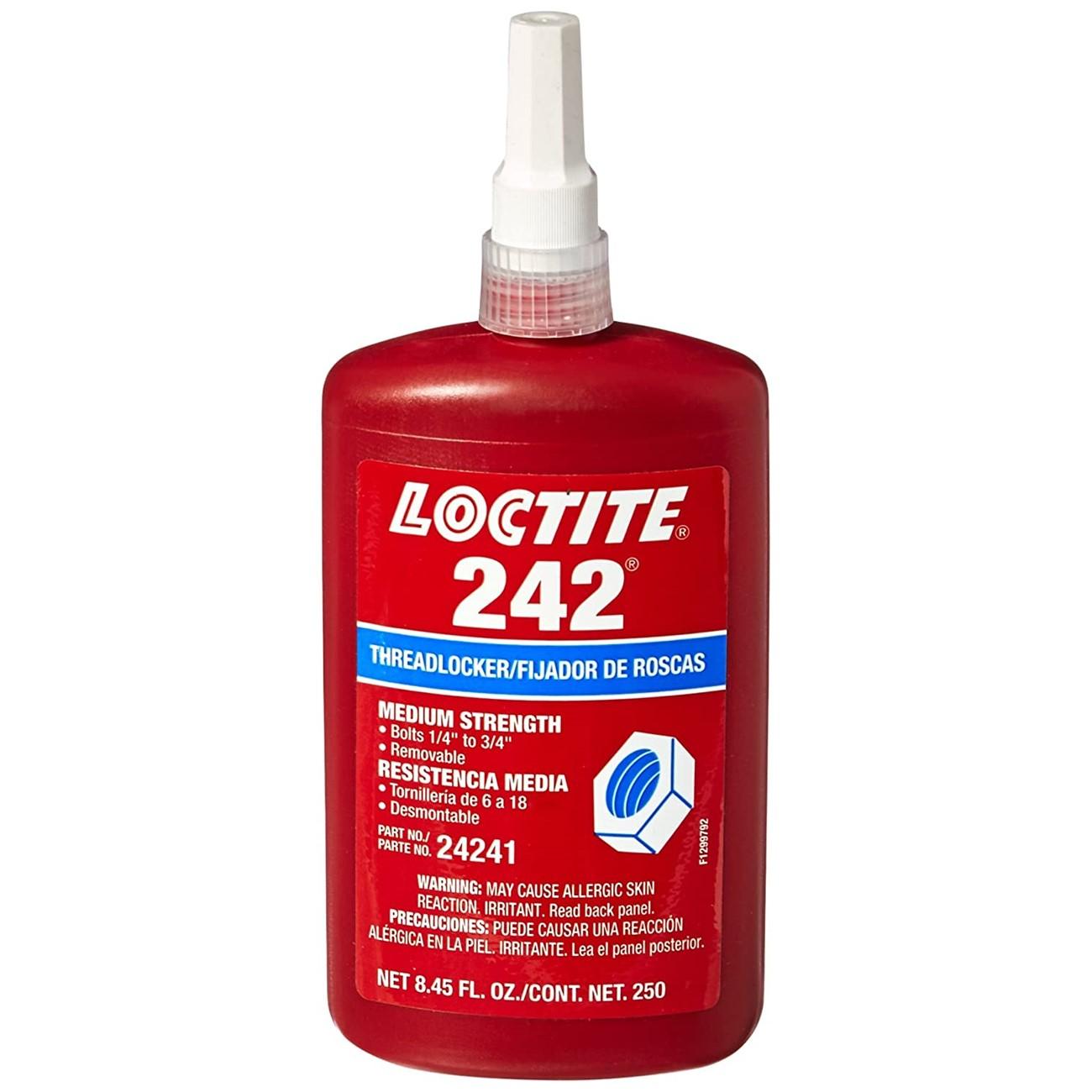 Loctite LOC24241 242 Threadlocker Blue, Medium Strength 250 ml Bottle