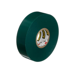 3M 7000006098 Scotch Vinyl Electrical Color Coding Tape 35 3/4 inch x 66 ft Green