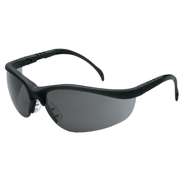 MCR Safety KD112 Klondike Safety Glasses Black Frame Grey Lens