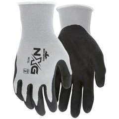 MCR Memphis Glove 9673XS NXG Foam Nitrile Dip Gloves, X-Small, Black/Gray, 12/Pair