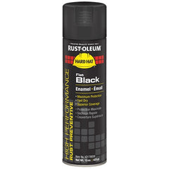 Rust-Oleum V2178838 V2100 Spray Paint 15 oz Aerosol Can Black Flat Enamel