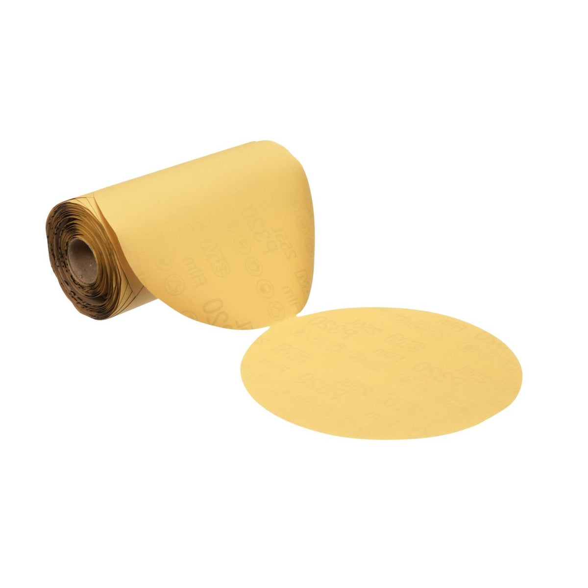 3M 7000119420 Stikit Gold Film Disc Roll 255L Coated 5 Inch P220 Grit AO Replacement MMM51144-82466