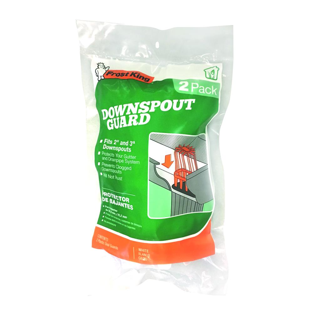 FROST KING Frost King G626 Plastic Downspout Guard (Fits 3 in Oval or 3 x 1-7/8 in Rectangular)