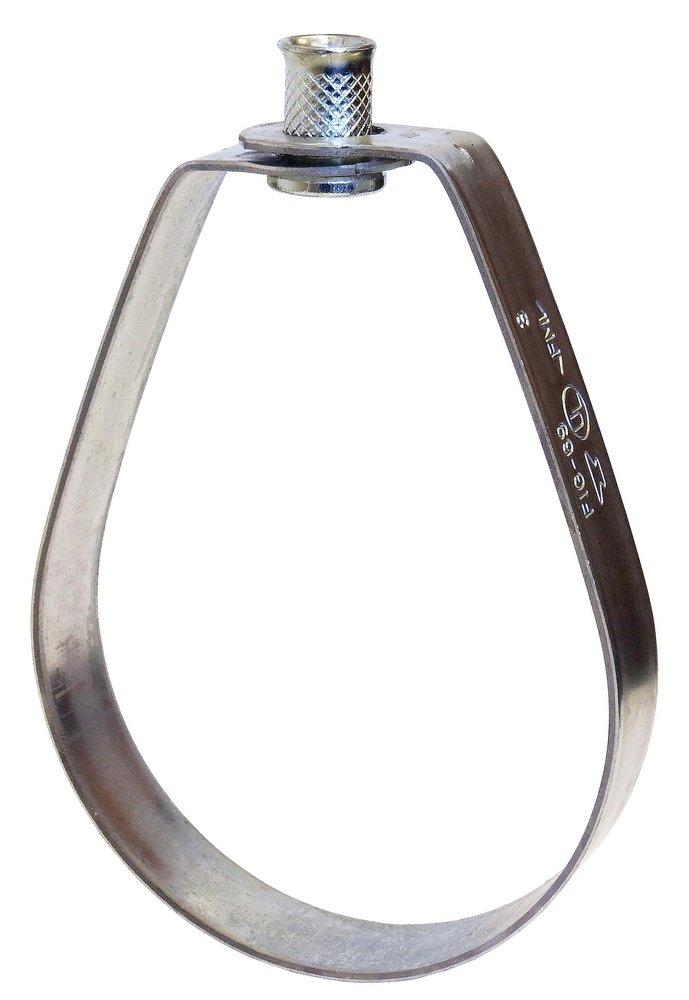 Anvil 0500301742 Fig 69 1-1/2 x 3/8 in. Pre-Galvanized and Zinc Plated Carbon Steel Swivel Ring Hanger