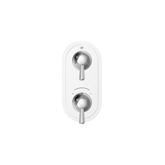 DXV D35160527.100 Fitzgerald 2-Handle Thermostatic Valve Trim Only with Lever Handles in Polished Chrome