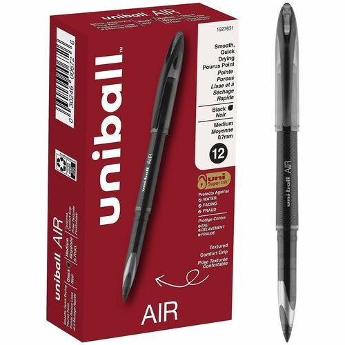 UNI-BALL Uni-ball UBC1927631 Rollerball Pen 0.7mm Black Dozen 12