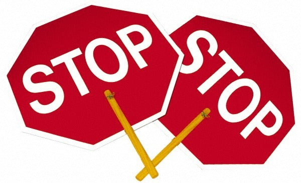 ACCUFORMNMC Accuformnmc PS2 Yield Sign Octagon Stop Handheld