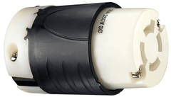 Pass & Seymour L1520C Turnlok Connector 250VAC 20A 2 Pole 3 Wire Black/White