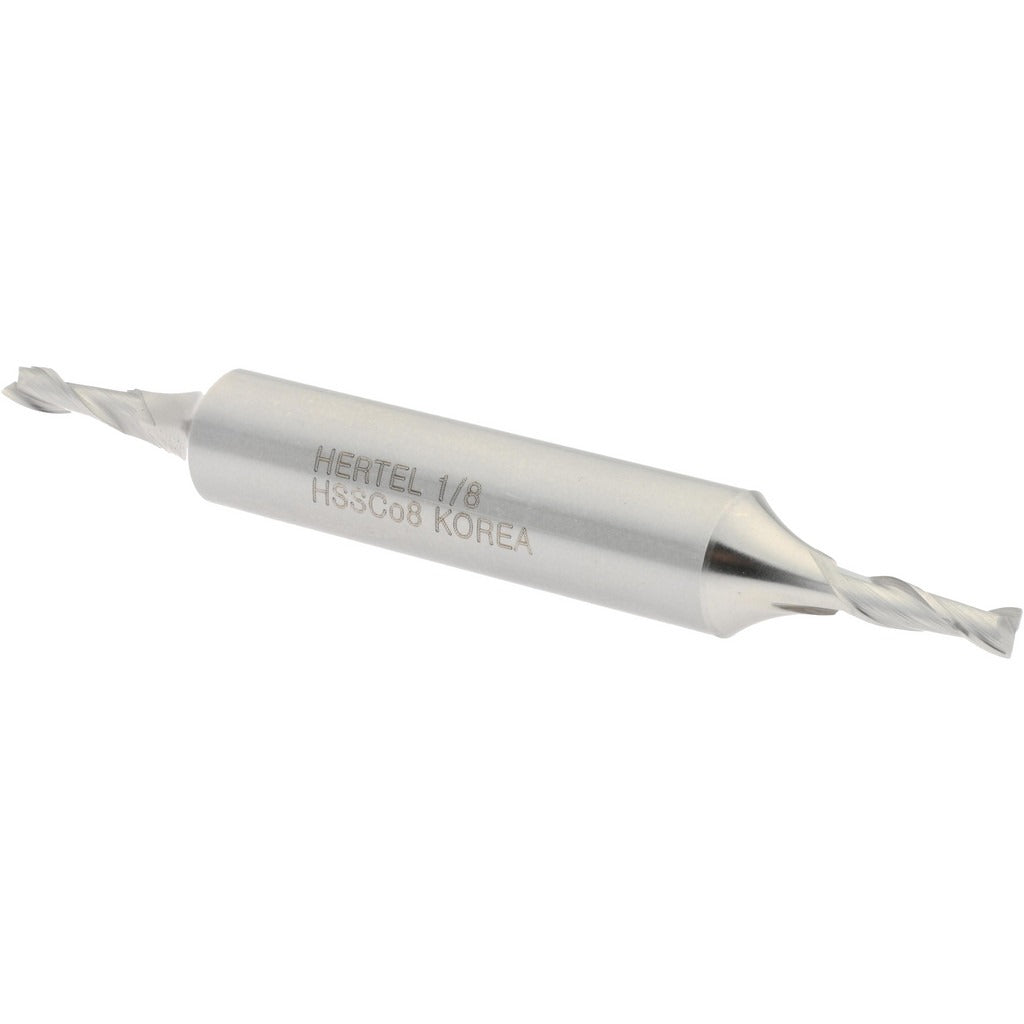 HERTEL Hertel E2050008 Square End Mill 0.125 in 2 Flute Cobalt