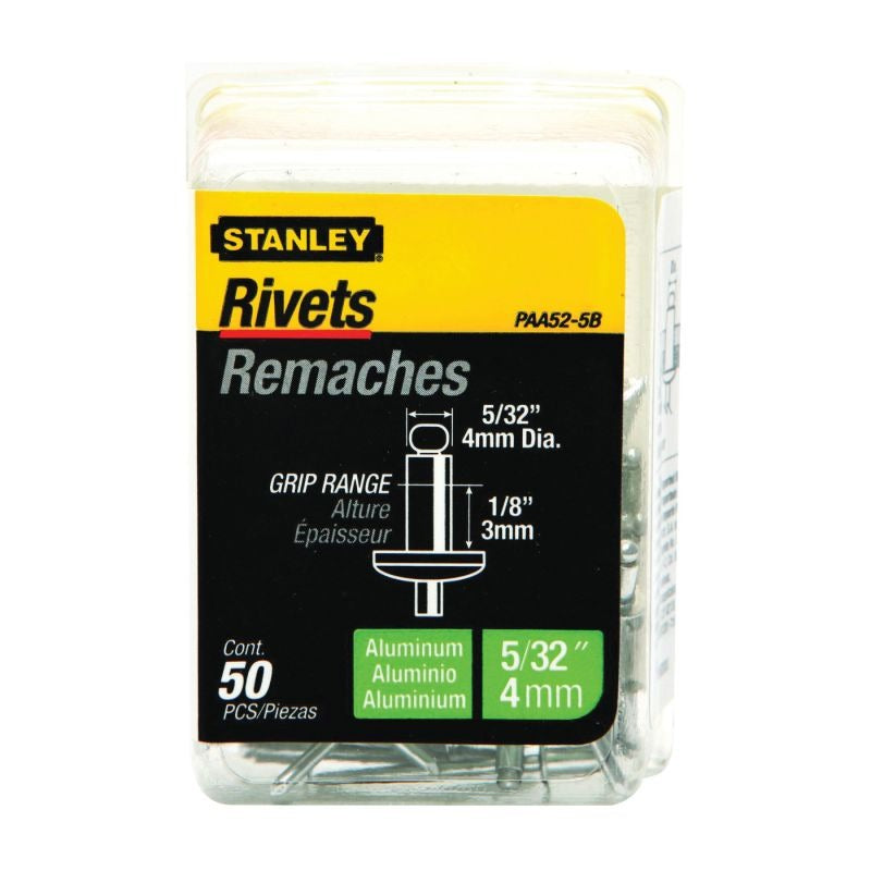 STANLEY Stanley PAA52-5B Aluminum Rivets 5/32 x 1/8 50 Pack