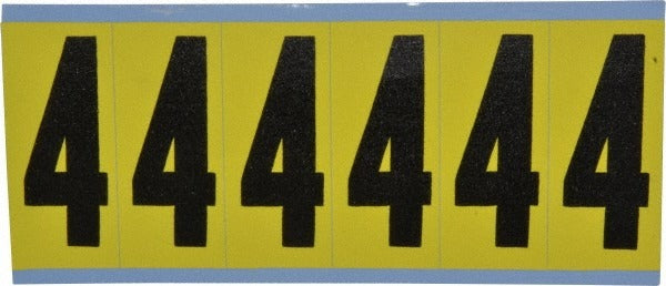 STRANCO Stranco SB6-4 Number Label Rectangle Vinyl Indoor