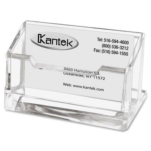 KANTEK Kantek KTKAD30 Business Card Holder 80 Card Acrylic