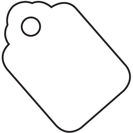BSC PREFERRED Bsc Preferred G26009 Merchandise Tags Unstrung 1000