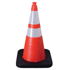 VizCon 1602810RC Enviro-Cone Traffic Cone 28 w/ 4 & 6 Reflective Collars 10 lb Orange/Black