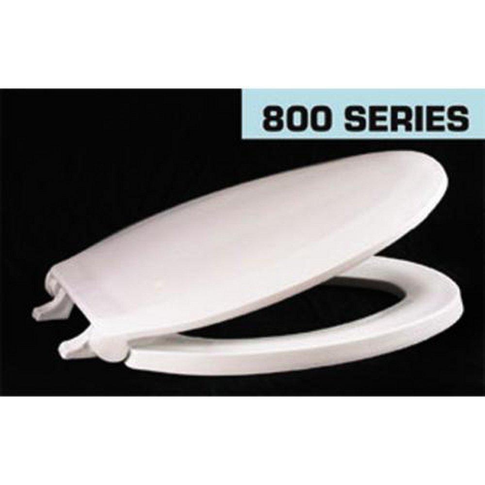 Centoco Manufacturing 800STS-001 Plastic Elongated Closed Front Toilet Seat in White