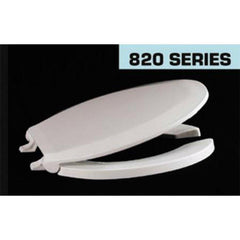 Centoco Manufacturing 820STS-001 Plastic Elongated Open Front Toilet Seat in White