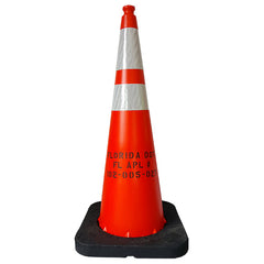 VizCon 1603612 Traffic Cone 36 w/ 4 & 6 Reflective Collars