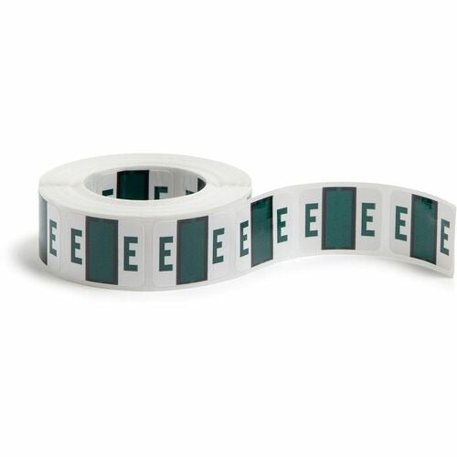 SMEAD Smead SMD67075 End-tab Label Letter E Dark Green Roll