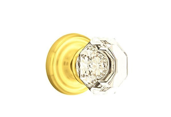 EMTEK Emtek 8050OTUS3 Old Town Glass Knob Dummy Pair Polished Brass