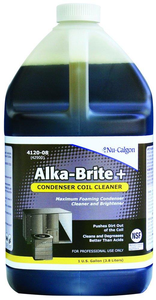 Nu-Calgon 4120-08 Alka-Brite Plus Coil Cleaner, 1 gal Bottle