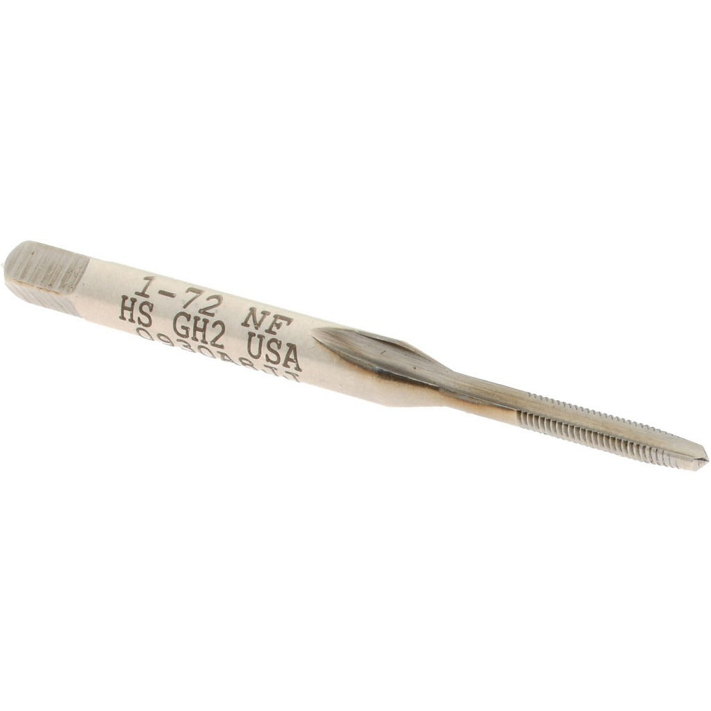 HERTEL Hertel K008020AS Hand Tap 1-72 Unf Taper 2-flute Hss