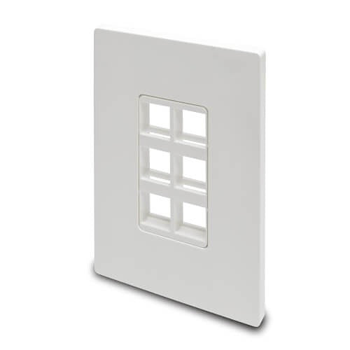 TRIPP LITE Tripp Lite N080-106 6 Port Keystone Wall Plate