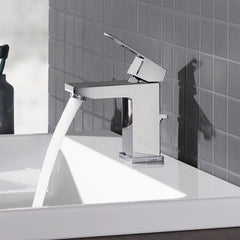 Grohe 23129A0A Lavatory Faucet Eurocube Single Handle 1.2 GPM Hard Graphite