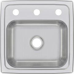 Elkay BPSR153 Celebrity 15 x 15 in. 3 Hole Stainless Steel Drop- Bar Sink