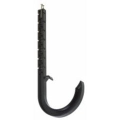 Oatey 33758 J Hook Hanger 4 x 7 Inch ABS Black