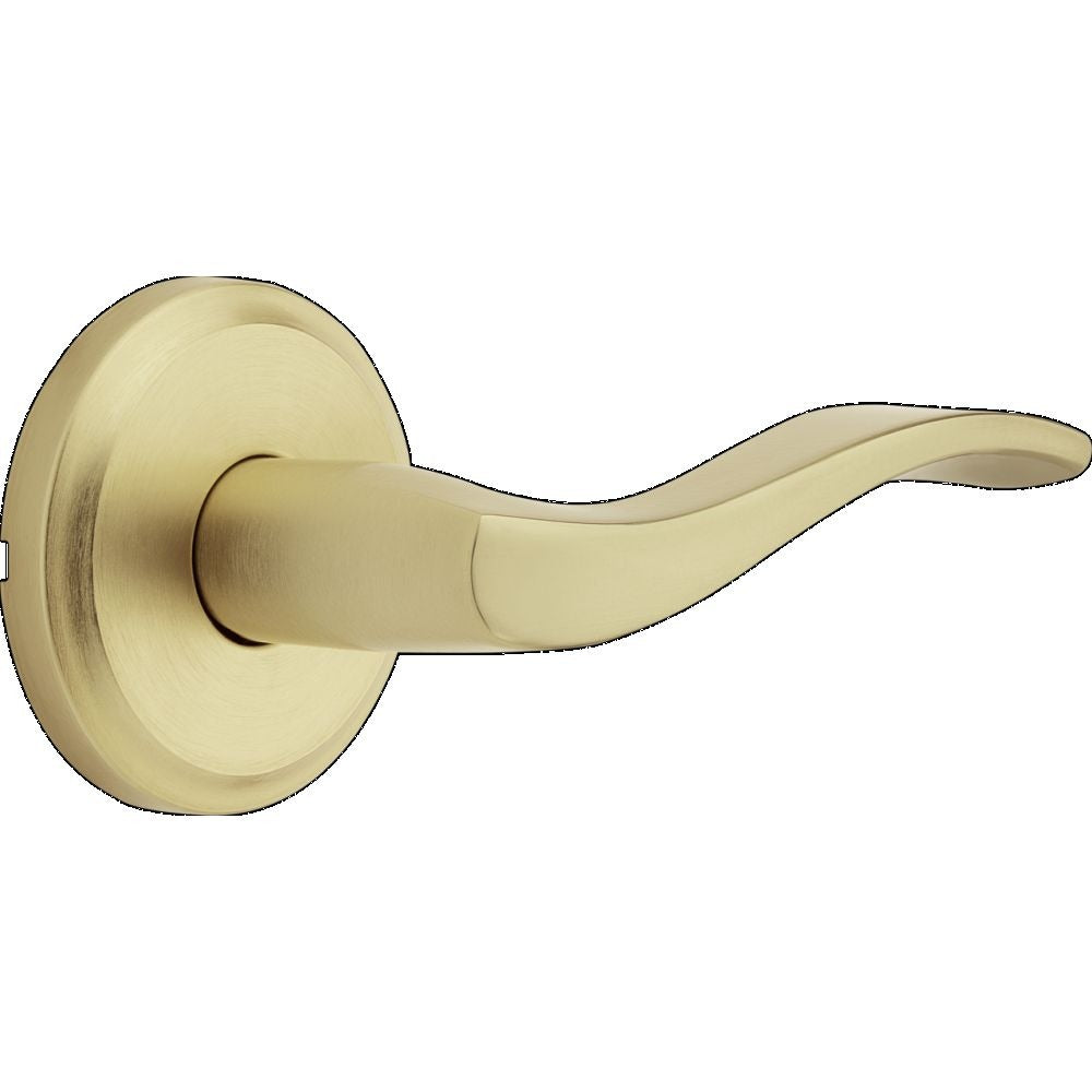 KWIKSET Kwikset 720SEL-4 Sedona Lever Passage Door Lock Satin Brass