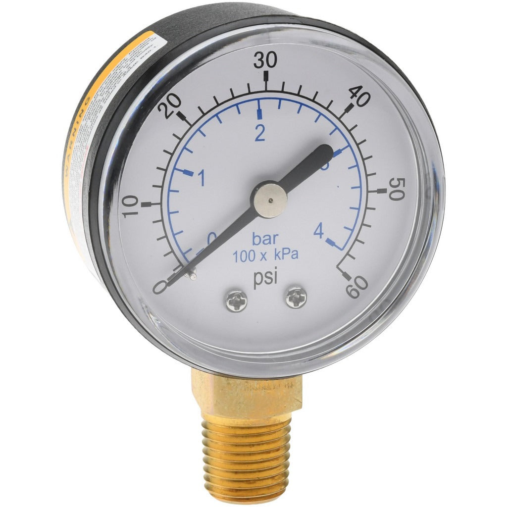 VALUE COLLECTION Value Collection 111CL20060 Pressure Gauge 60 Psi 2 in