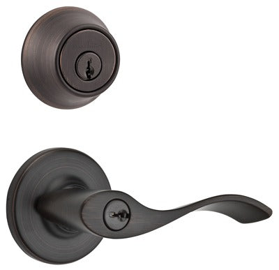 KWIKSET Kwikset 690BL 11P Cp K6 Balboa Entry Lever Deadbolt Combo